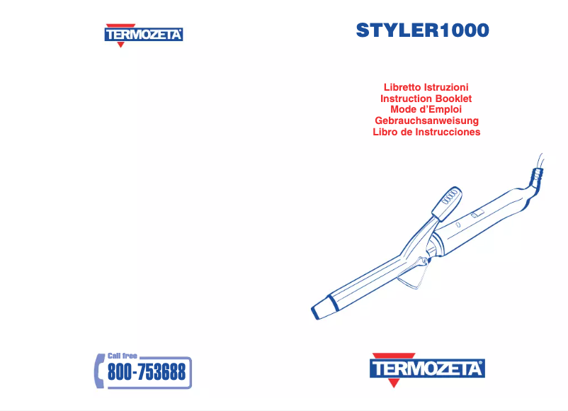 Page 1 of the manual User Manual Termozeta Styler 1000