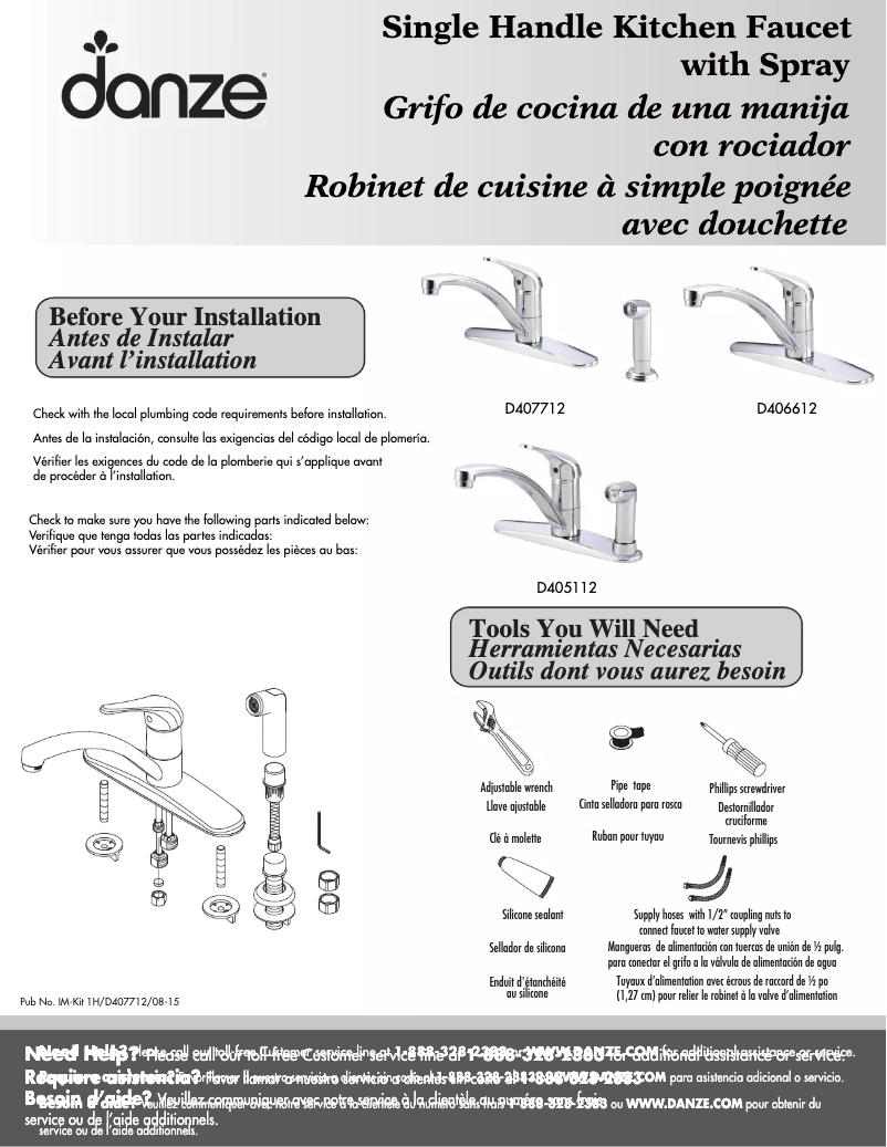Image de la première page du manuel de l'appareil D406612
