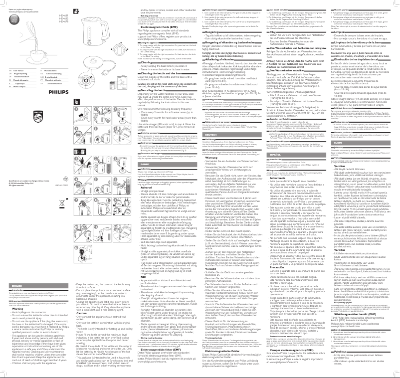 Imagen de la primera página del manual del dispositivo Viva Collection HD4678