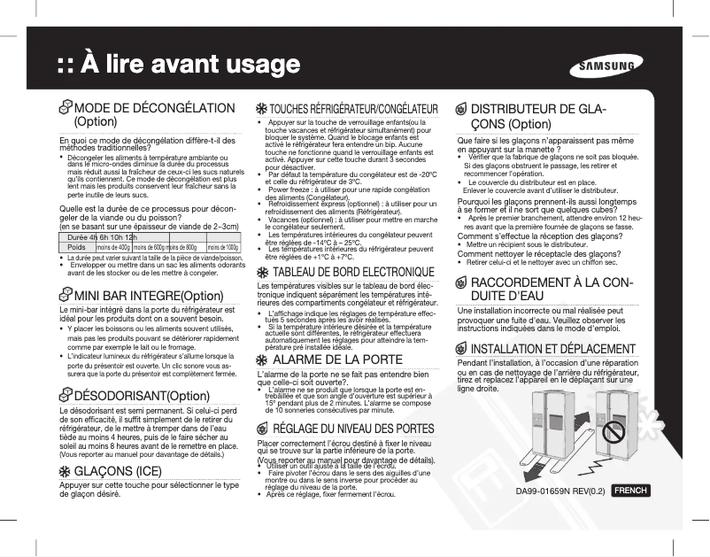 Image de la première page du manuel de l'appareil RS7527THCSP