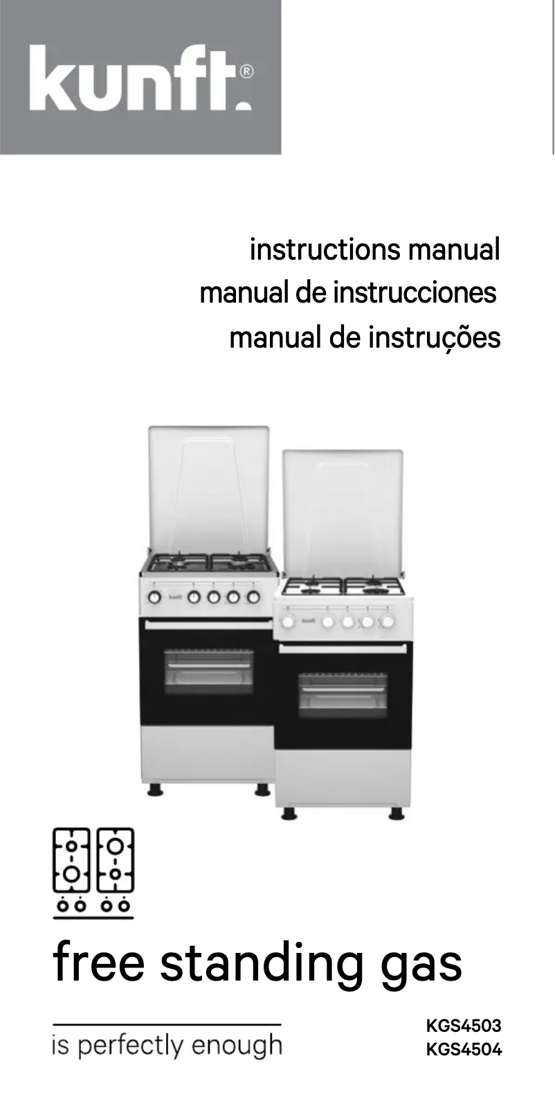 Page 1 de la notice Manuel utilisateur Kunft KGS4503