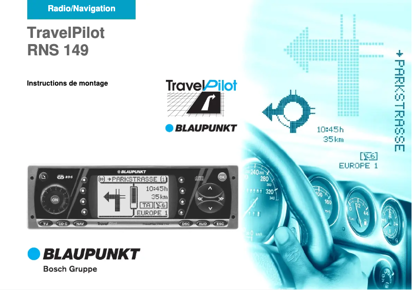 Page n°1 - Manuel utilisateur Blaupunkt TravelPilot RNS 149
