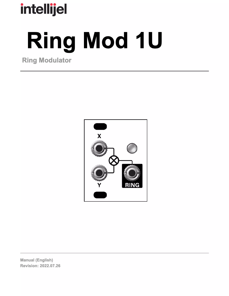 Page n°1 - Manuel utilisateur Intellijel Ring Mod 1U