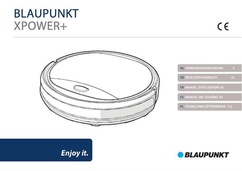 Page n°1 - Manuel utilisateur Blaupunkt Bluebot XPower+