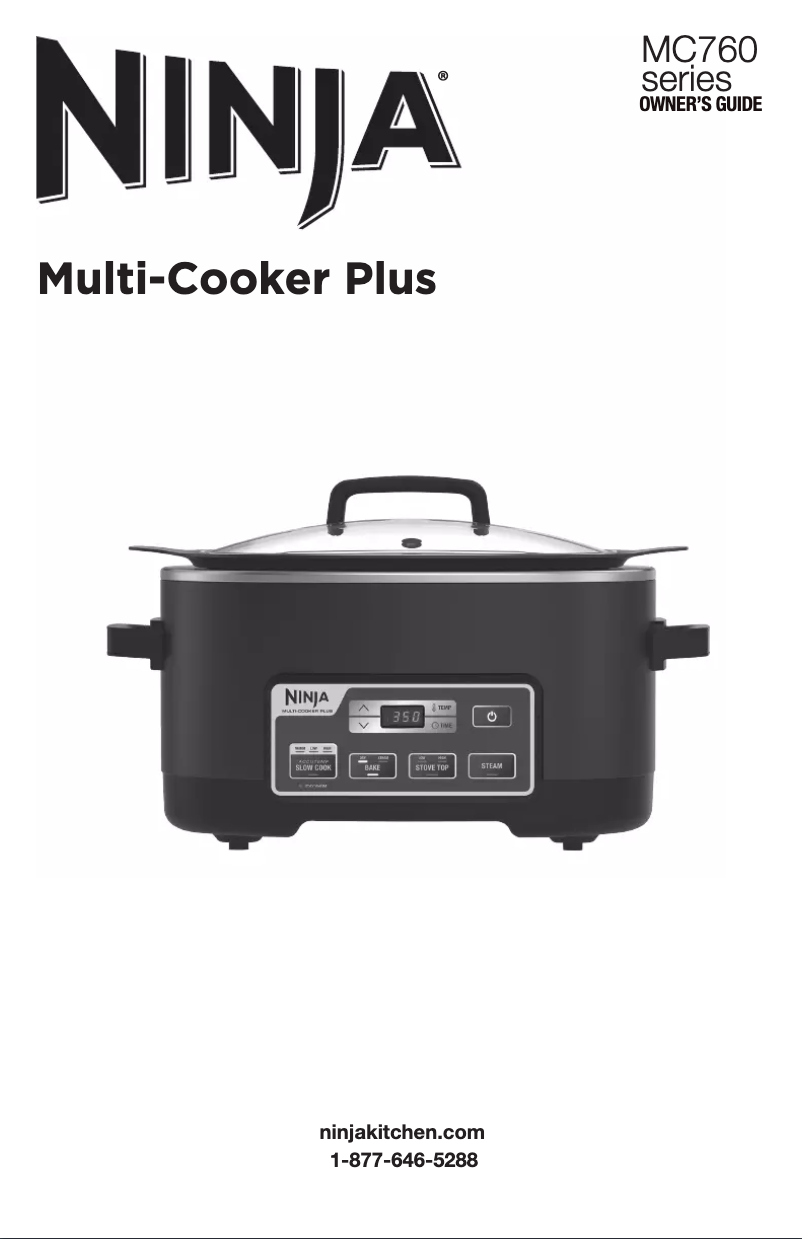Page n°1 - Manuel utilisateur Ninja Multi-Cooker Plus MC760