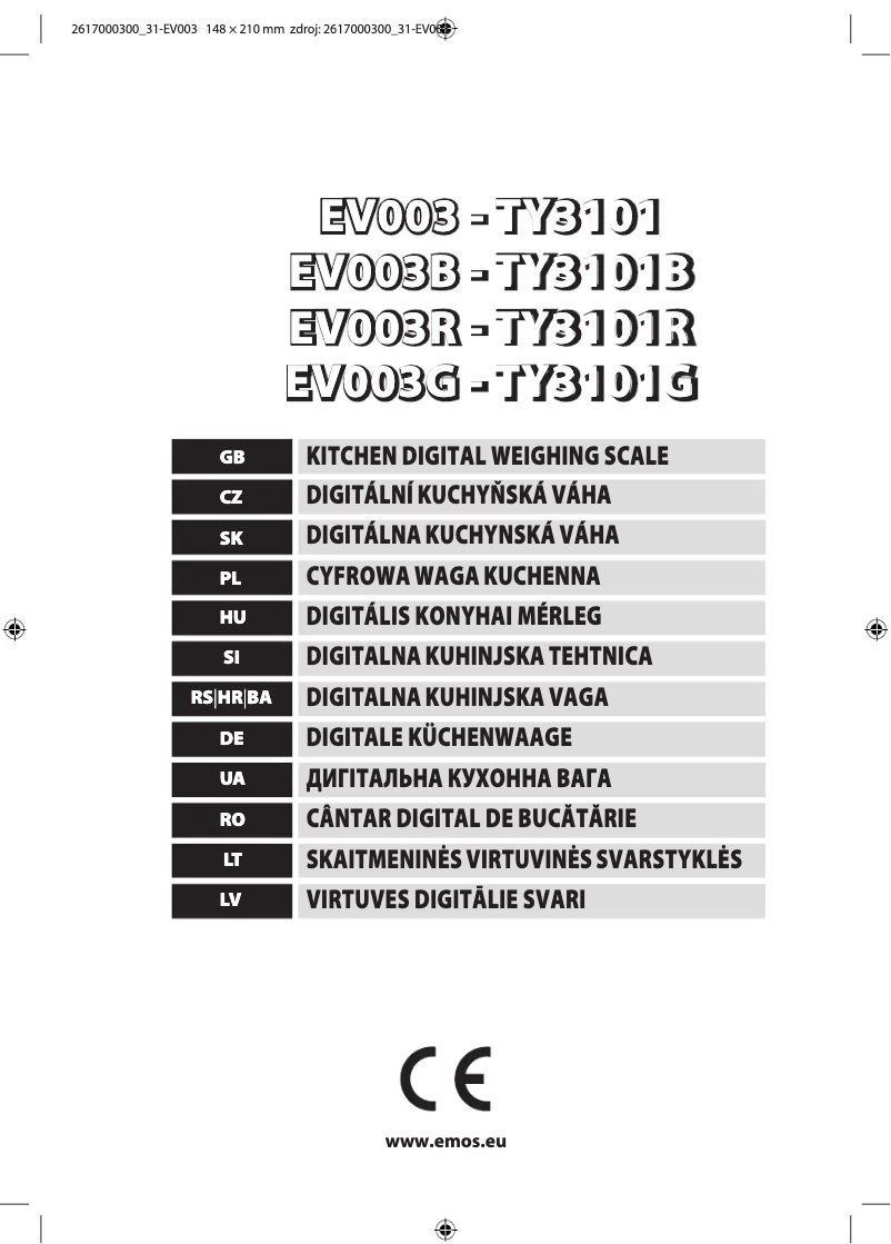 Página 1 del manual Manual de usuario Emos EV003