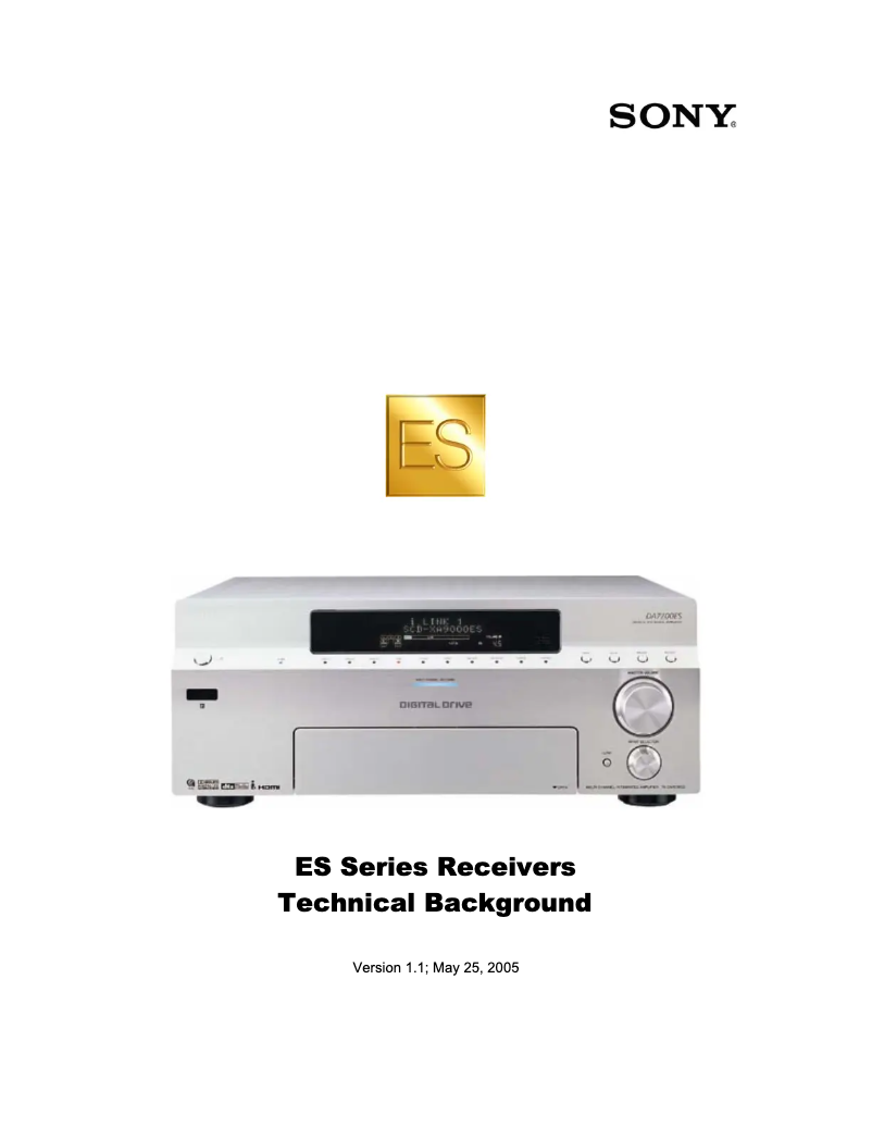 Page n°1 - Manuel utilisateur Sony TA-N90ES