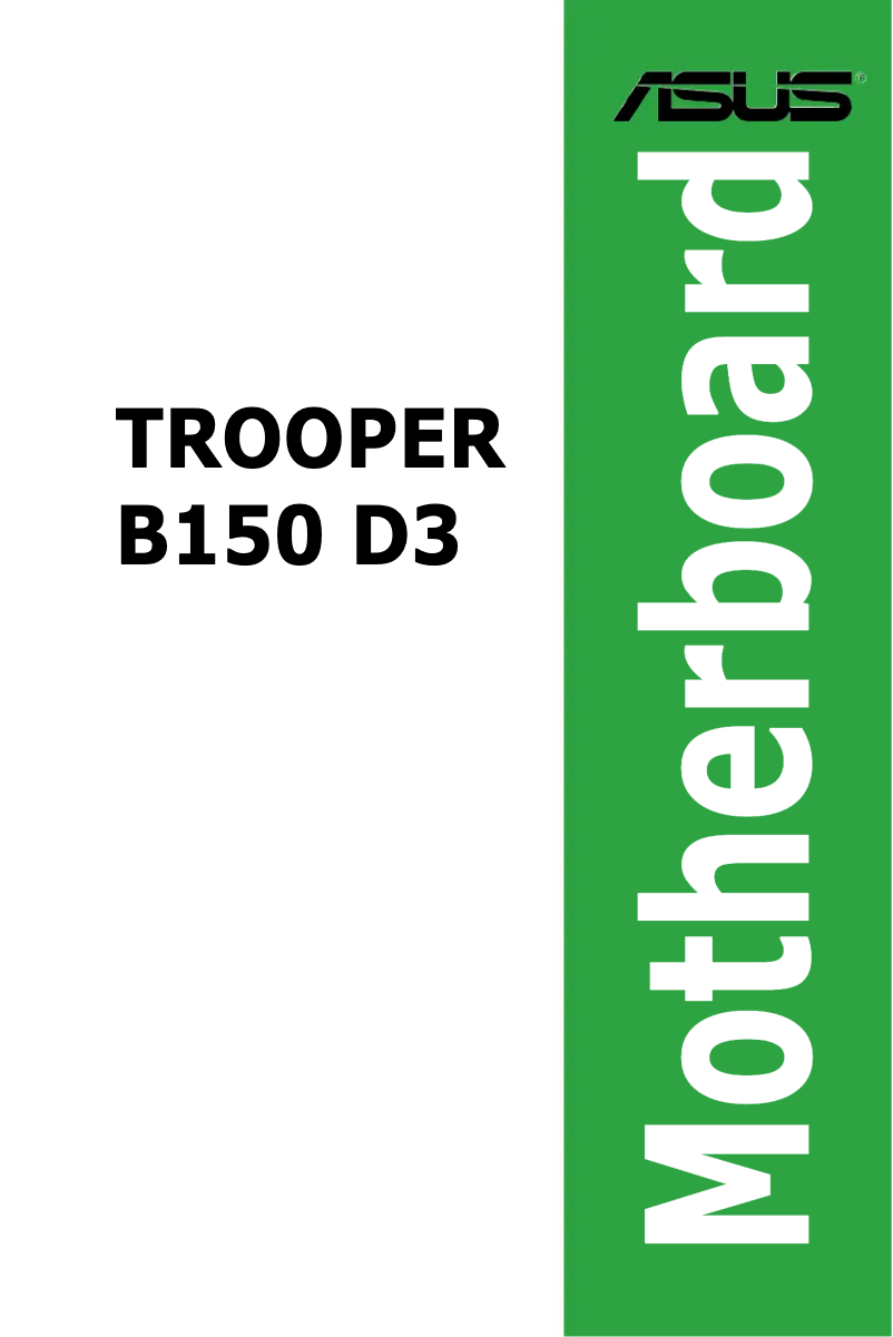 Image de la première page du manuel de l'appareil TROOPER B150 D3