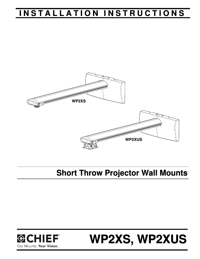 Page n°1 - Manuel utilisateur Chief WP23US