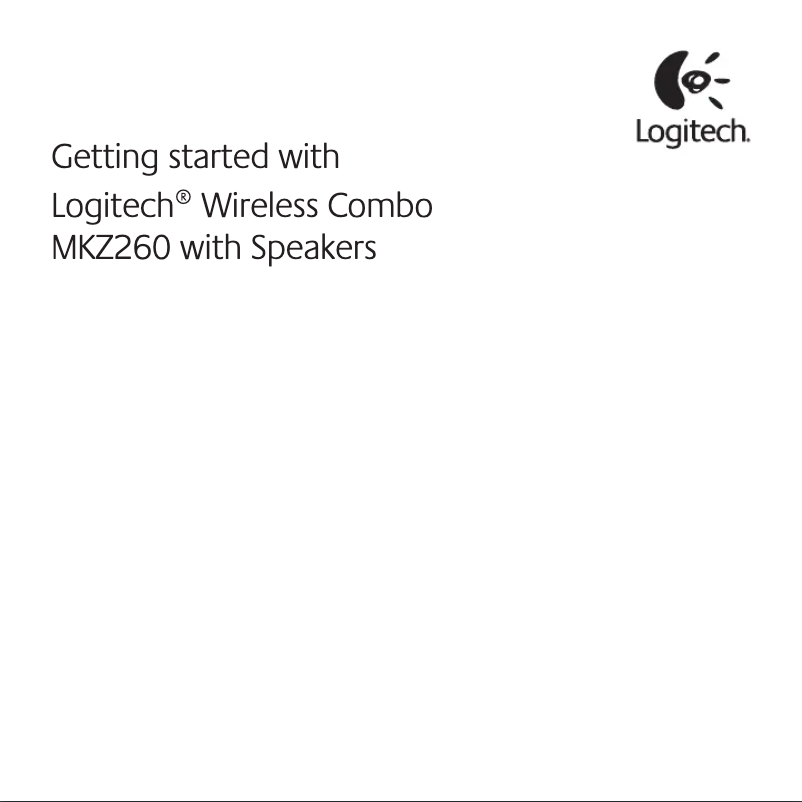 Page n°1 - Manuel utilisateur Logitech Wireless Combo MK260