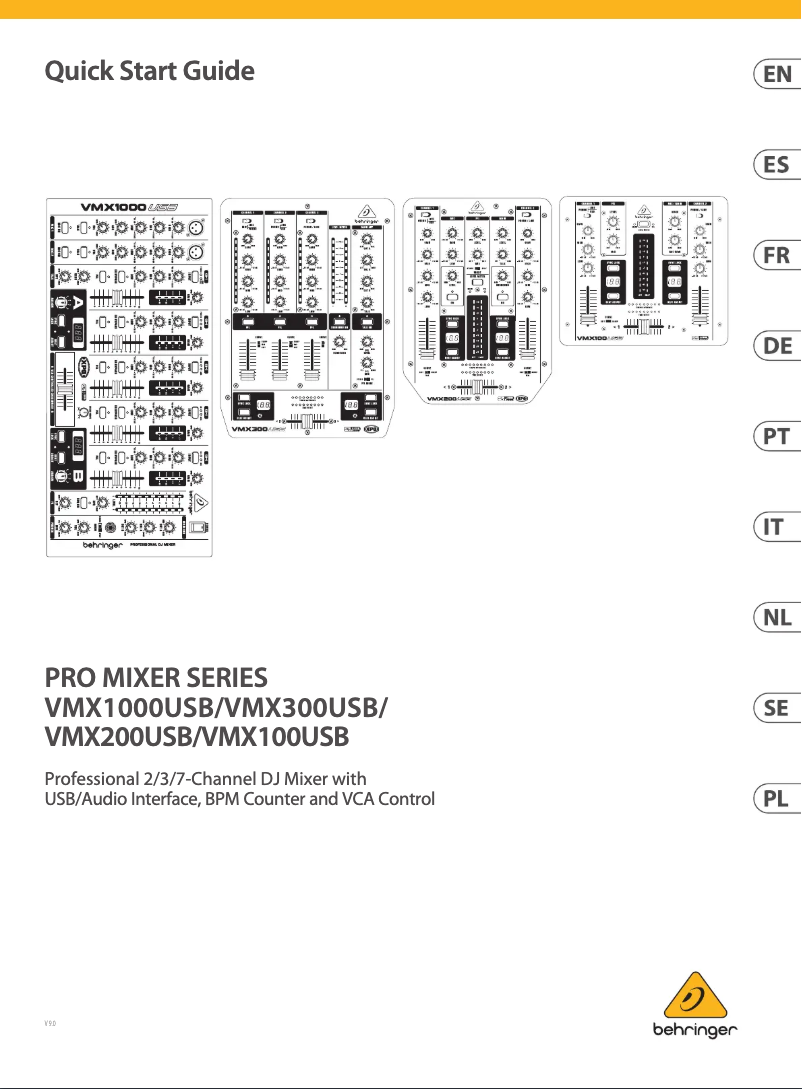 Image de la première page du manuel de l'appareil VMX200USB