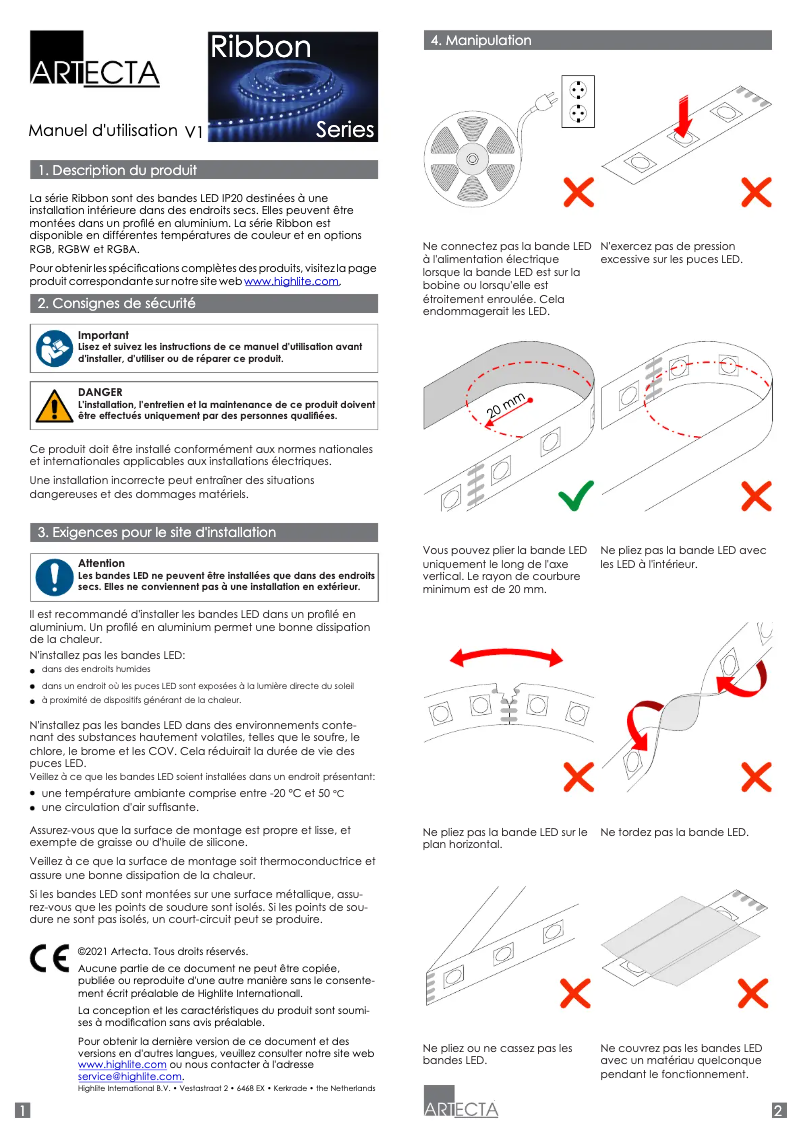 Image de la première page du manuel de l'appareil Ribbon