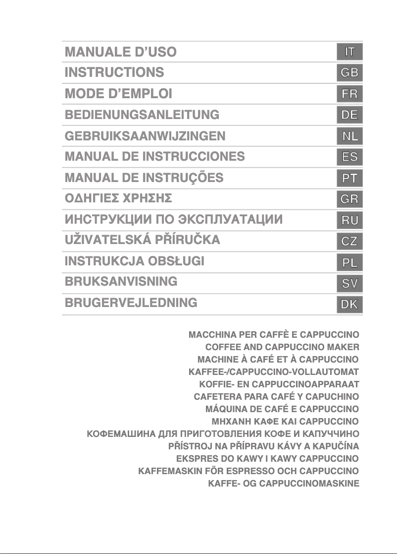 Page 1 de la notice Manuel utilisateur Smeg CMSC45