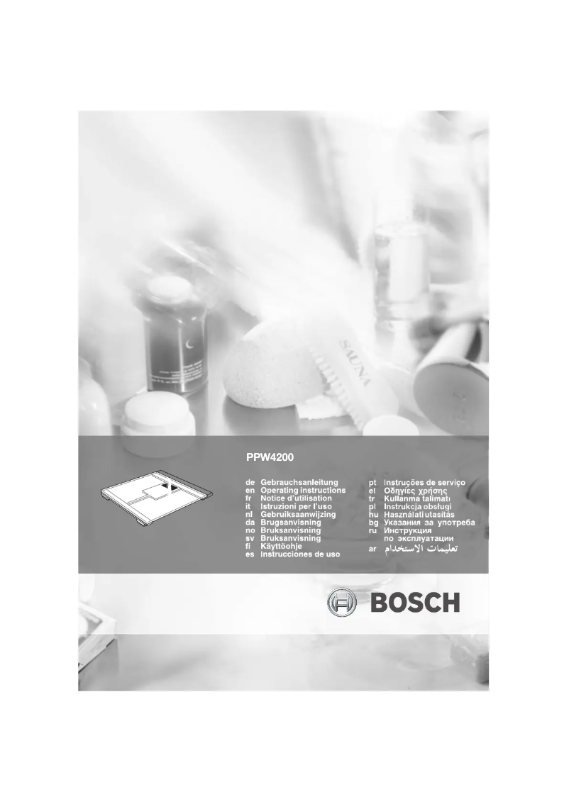Página 1 del manual Manual de usuario Bosch PPW4200 AxxenceSpirit
