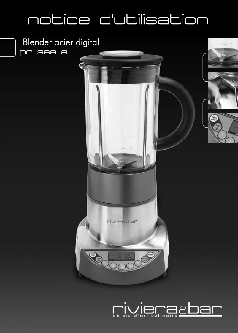 Image de la première page du manuel de l'appareil PR 368 A