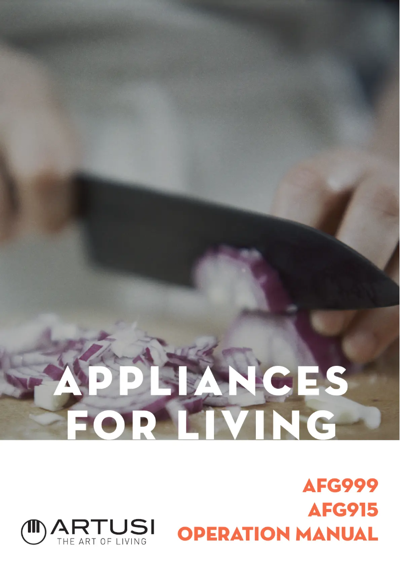 Page 1 de la notice Manuel utilisateur Artusi AFG915X