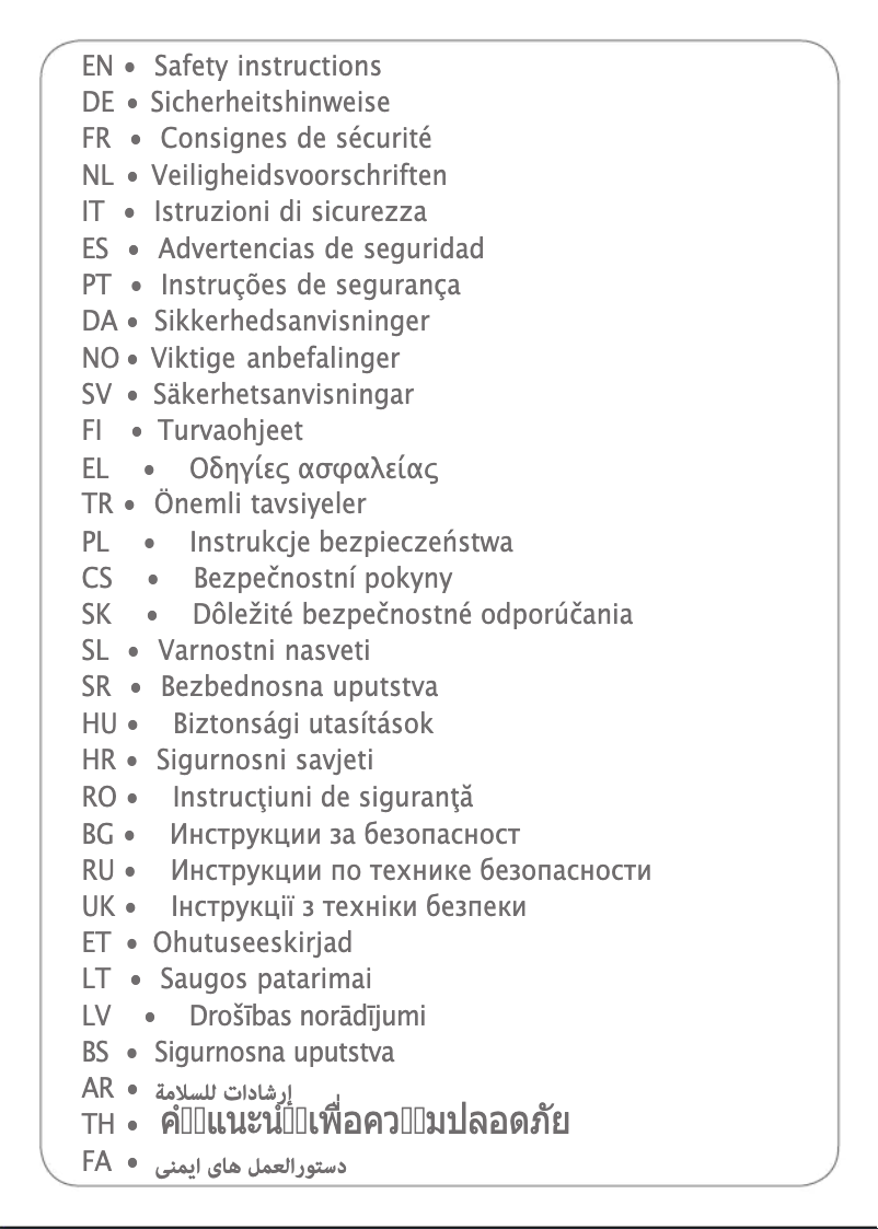 Page n°1 - Manuel utilisateur Tefal Express Protect SV9201