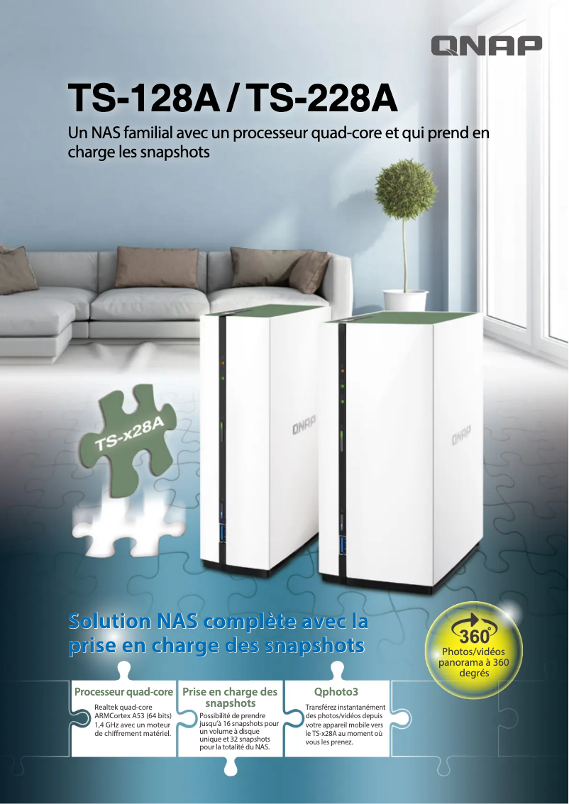 Page n°1 - Fiche technique QNAP TS-228A