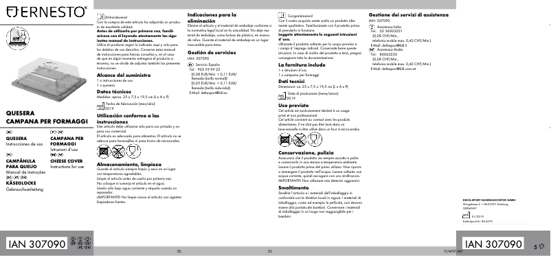 Page n°1 - Manuel utilisateur Ernesto IAN 307090