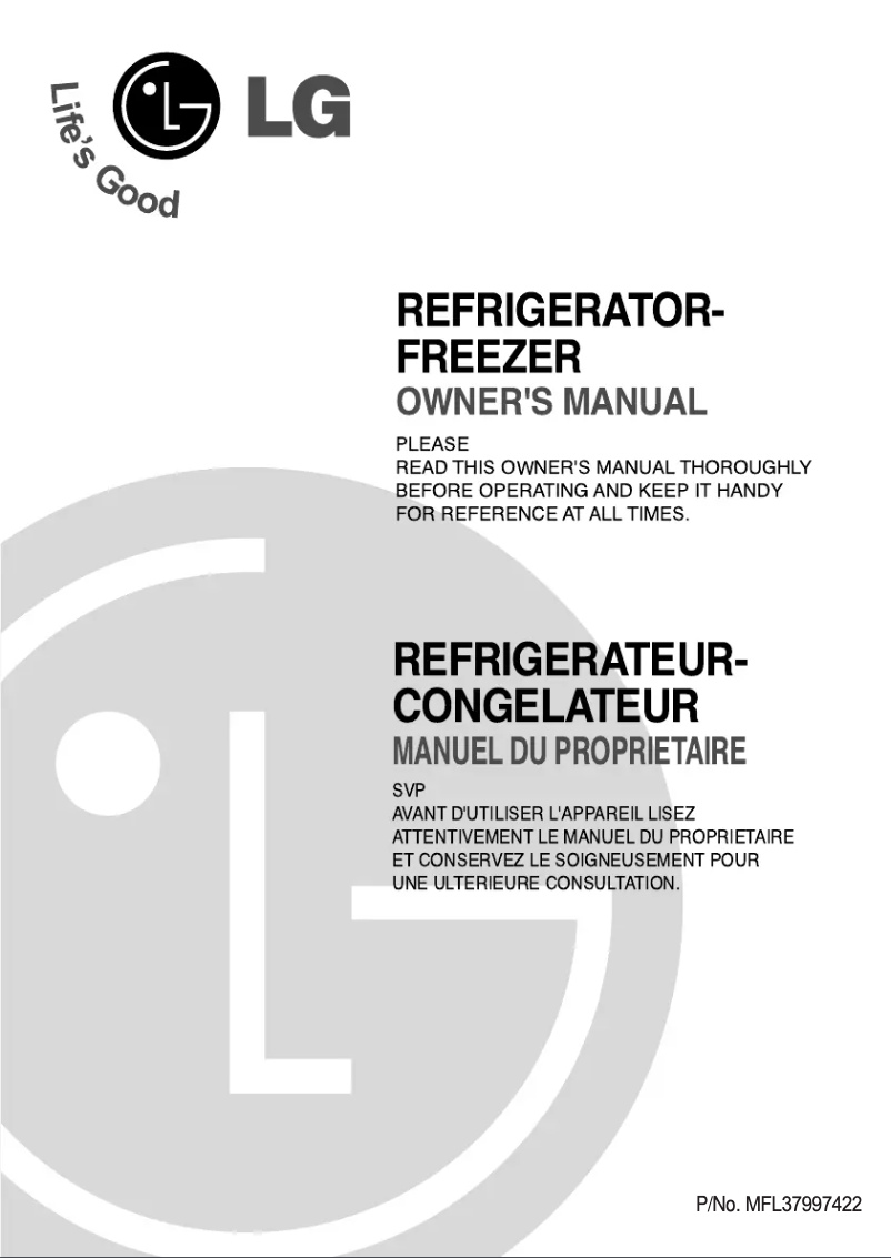 Page 1 de la notice Manuel utilisateur LG GN-M352YLQK