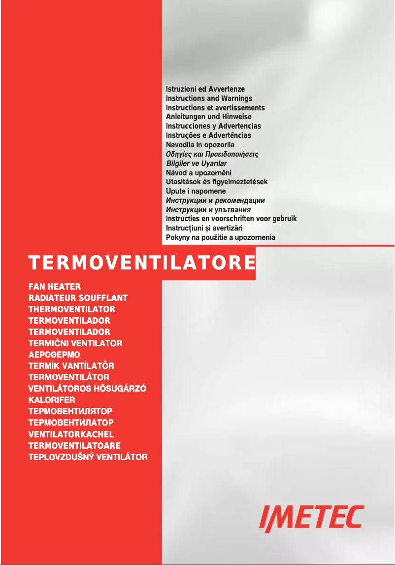 Page 1 de la notice Manuel utilisateur Imetec ION77 IFH1