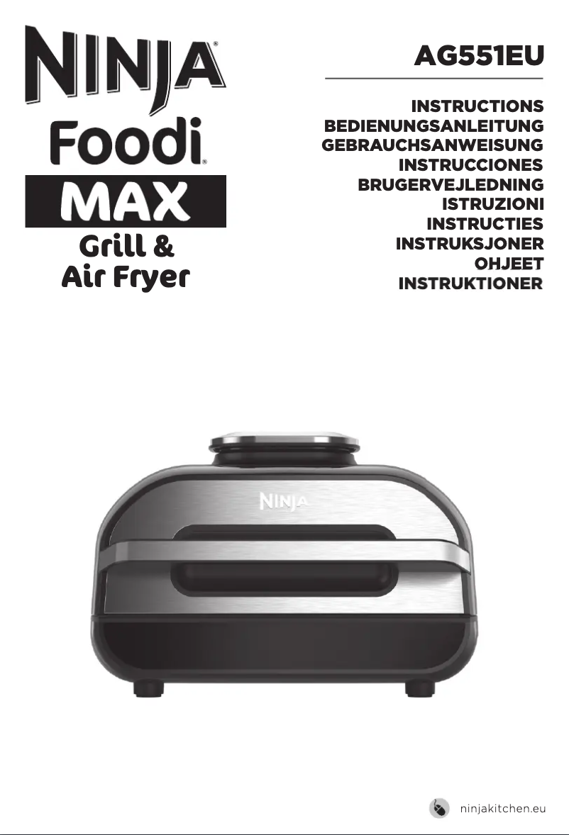 Page n°1 - Manuel utilisateur Ninja Foodi Smart XL Grill AG551