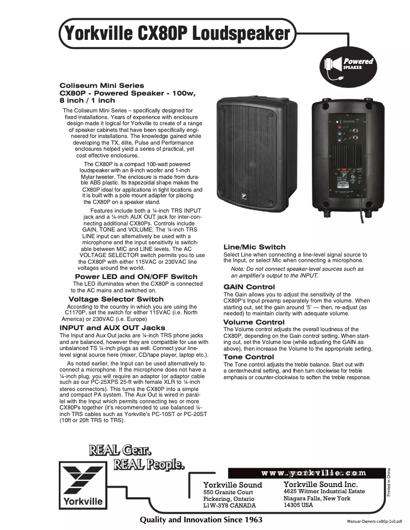 Image de la première page du manuel de l'appareil CX80P