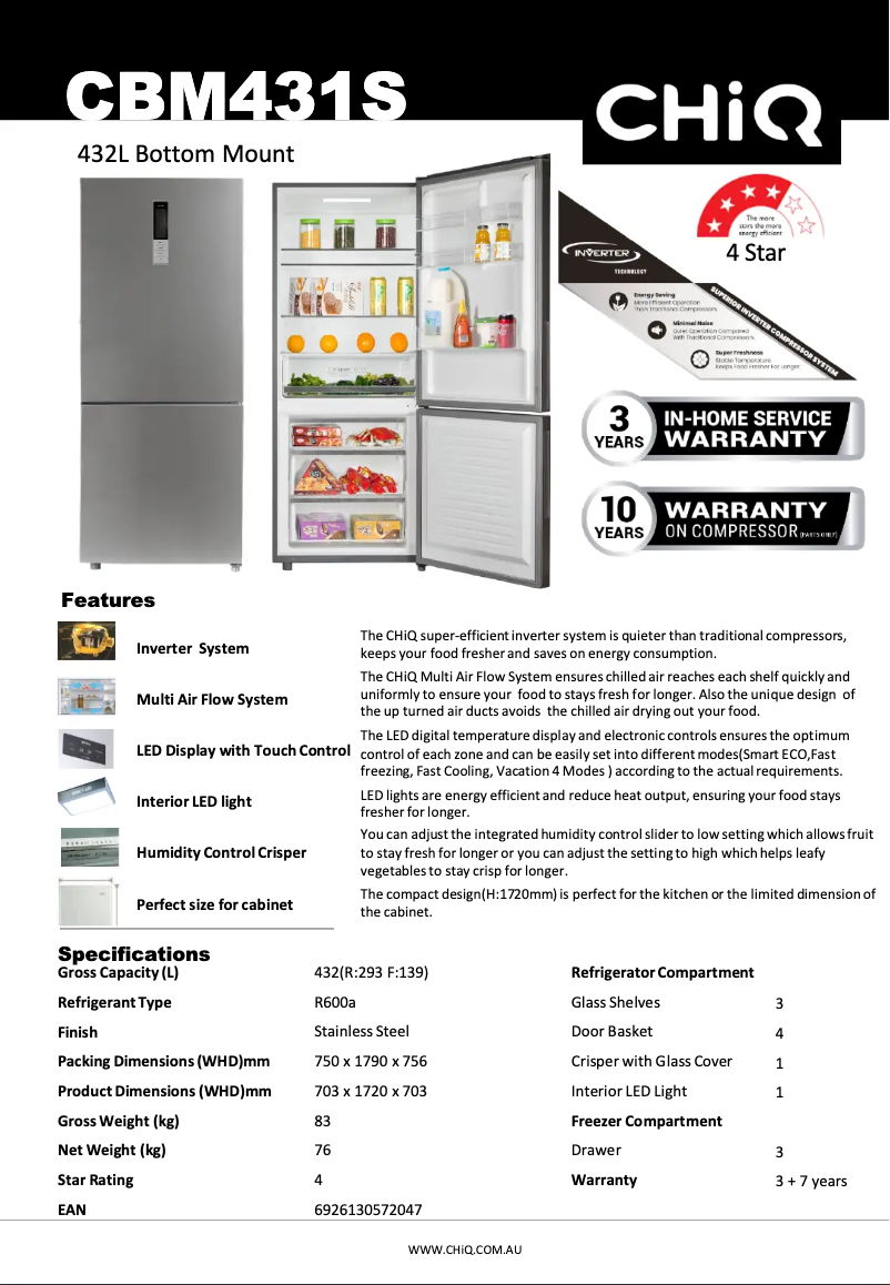 Image de la première page du manuel de l'appareil CBM431S