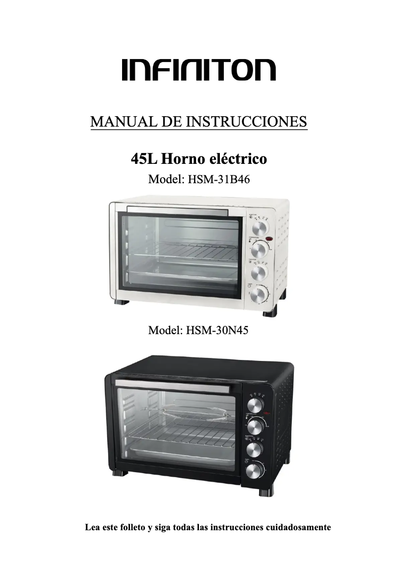 Page 1 of the manual User Manual Infiniton HSM-30N45
