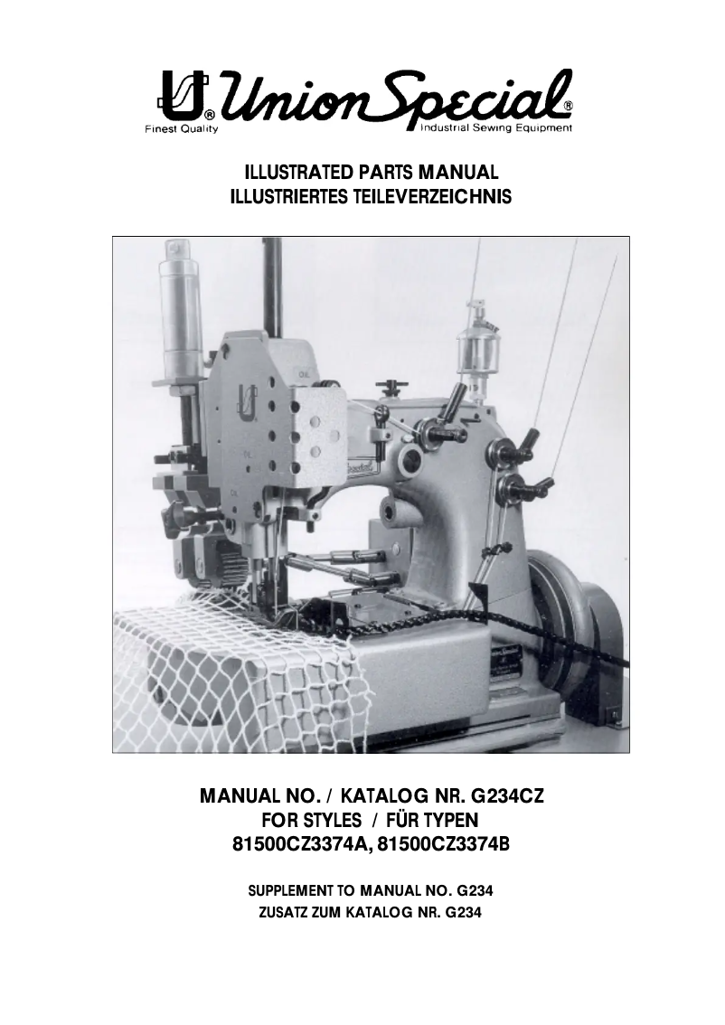 Image de la première page du manuel de l'appareil 81500CZ3374B