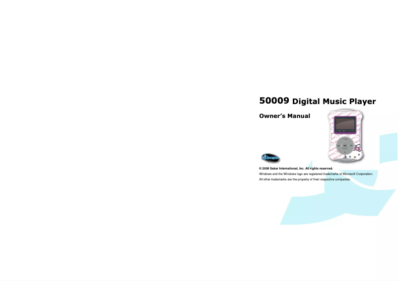 Image de la première page du manuel de l'appareil 50009