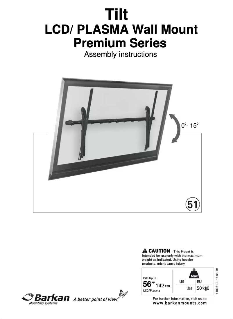 Page 1 de la notice Manuel utilisateur Barkan 51B