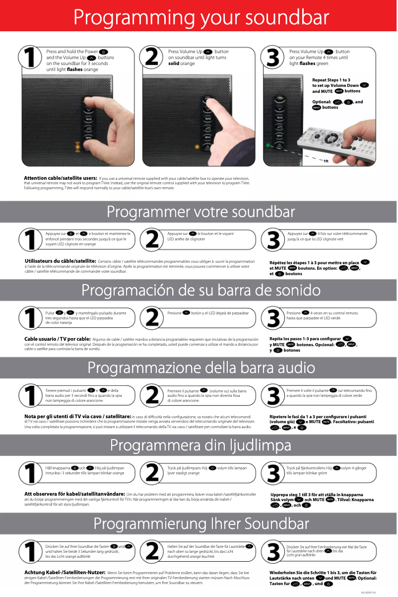 Page n°1 - Manuel utilisateur Boston Acoustics TVEE 30