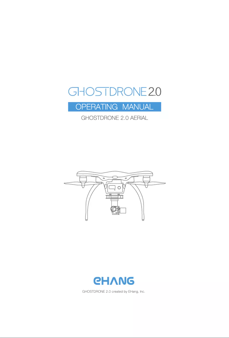 Page n°1 - Manuel utilisateur EHang Ghostdrone 2.0