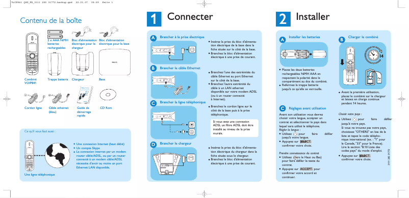 Imagen de la primera página del manual del dispositivo VOIP8411B