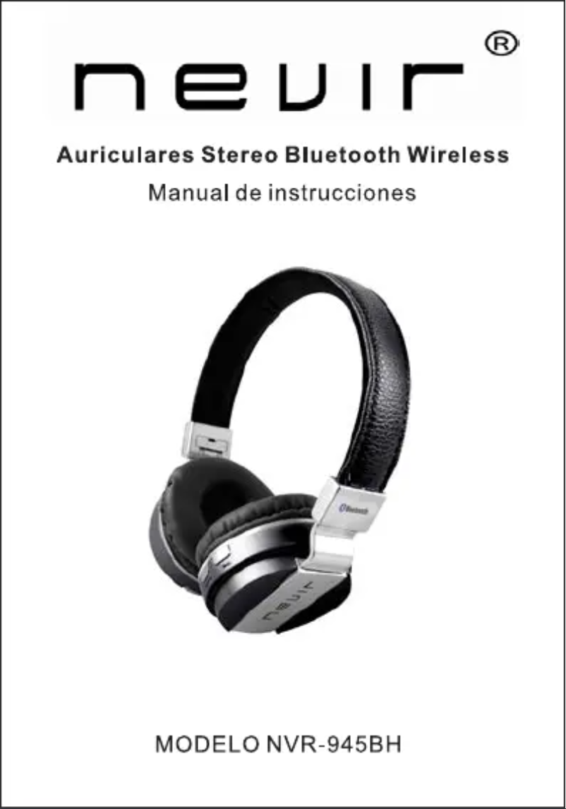 Page 1 de la notice Manuel utilisateur Nevir NVR-945BH