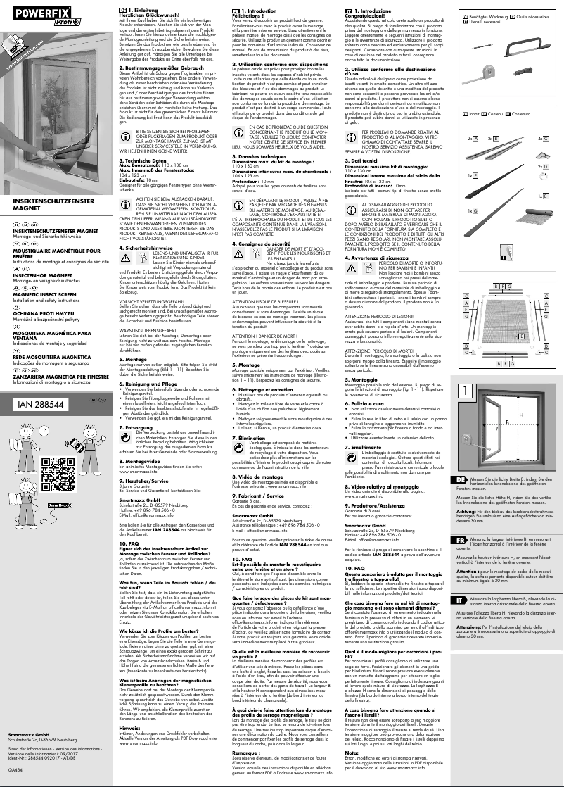 Page 1 de la notice Manuel utilisateur Powerfix HG04798A