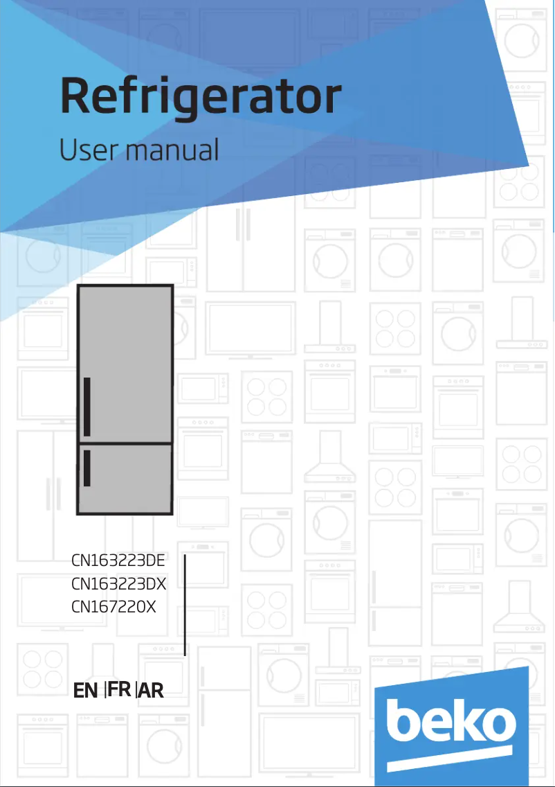 Page n°1 - Manuel utilisateur Beko CN163223DX