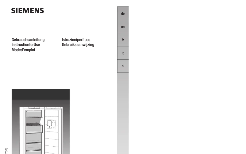 Page 1 de la notice Manuel utilisateur Siemens GS30DN10