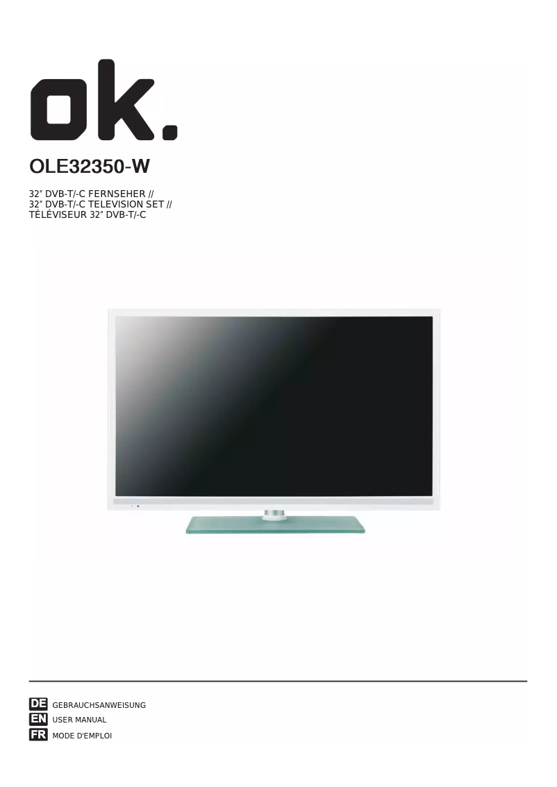 Image de la première page du manuel de l'appareil OLE 32350-W