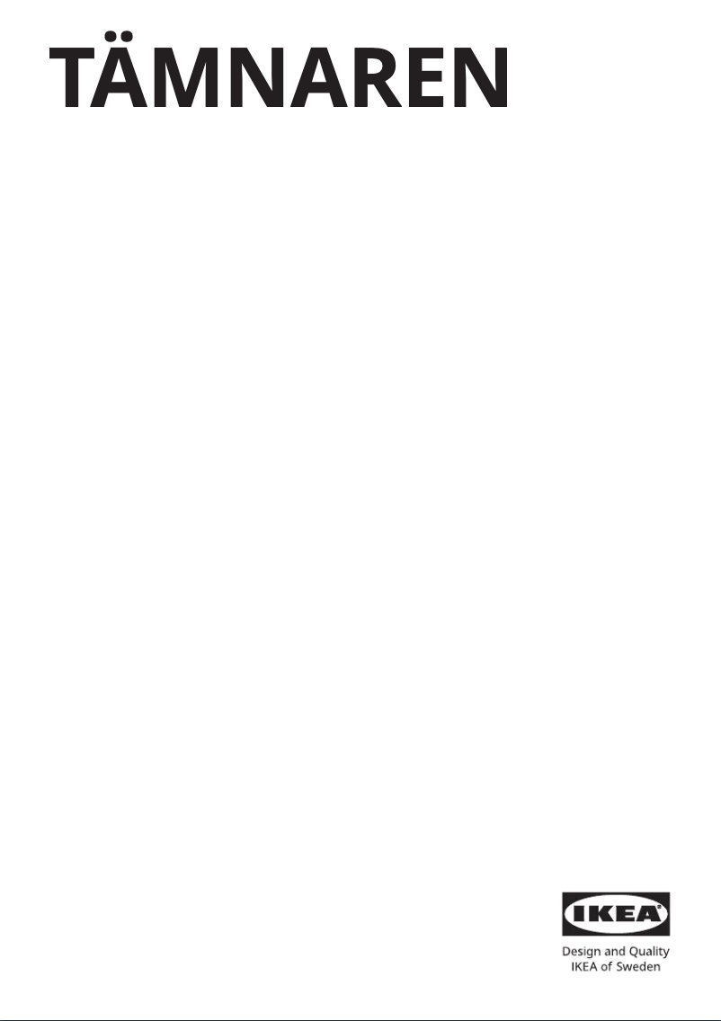 Image de la première page du manuel de l'appareil TÄMNAREN 003.595.03