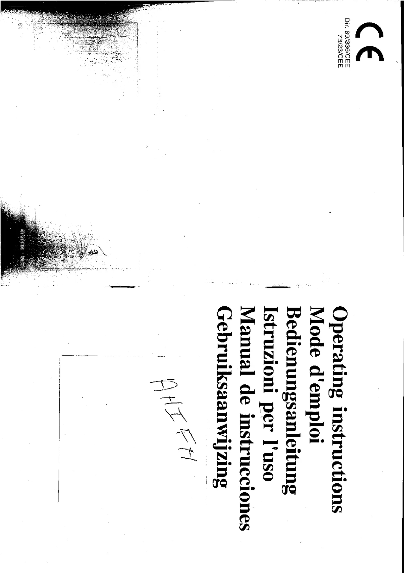 Page n°1 - Manuel utilisateur Indesit AHIFH