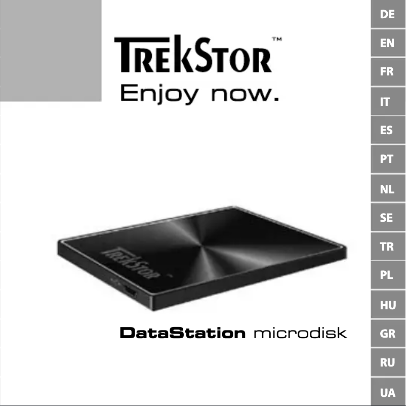 Page 1 de la notice Manuel utilisateur TrekStor Microdisk