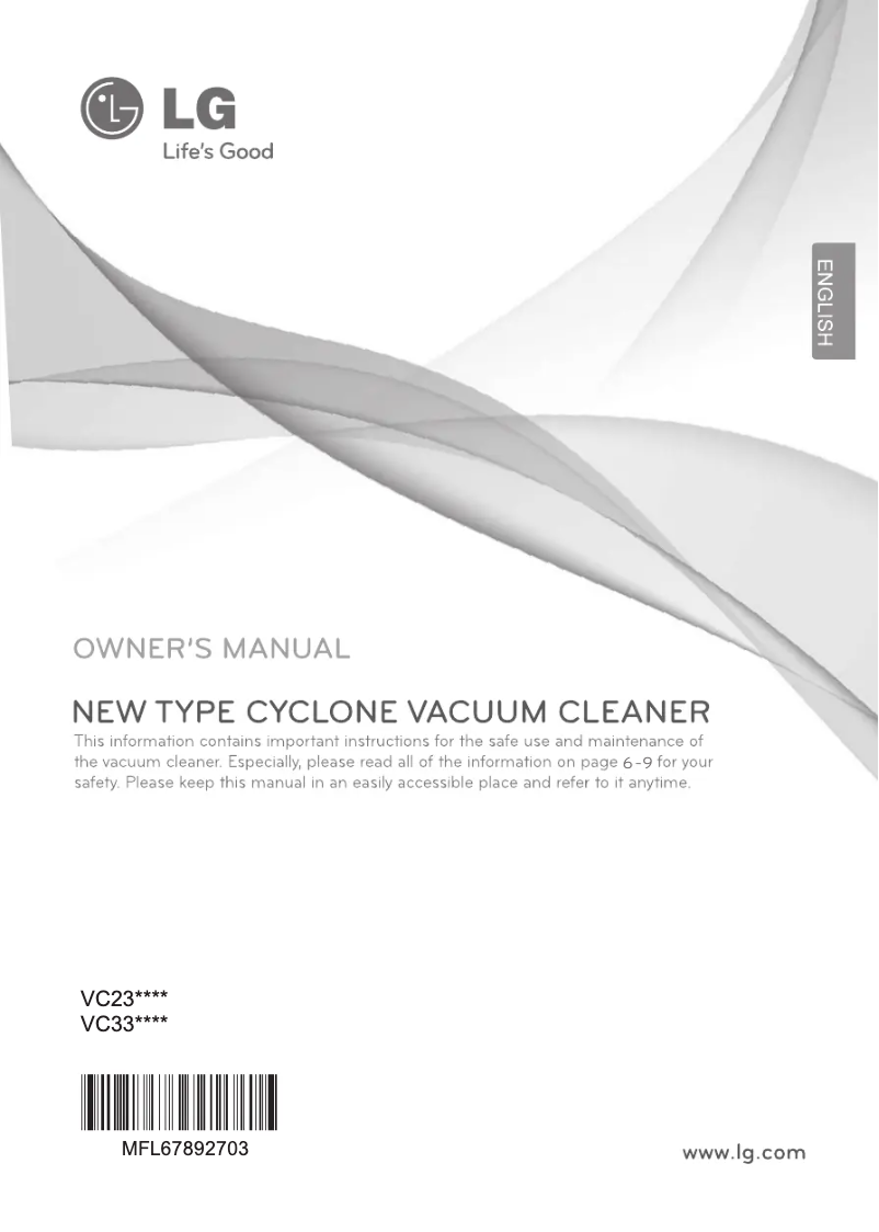 Page n°1 - Manuel utilisateur LG VC2318NNT