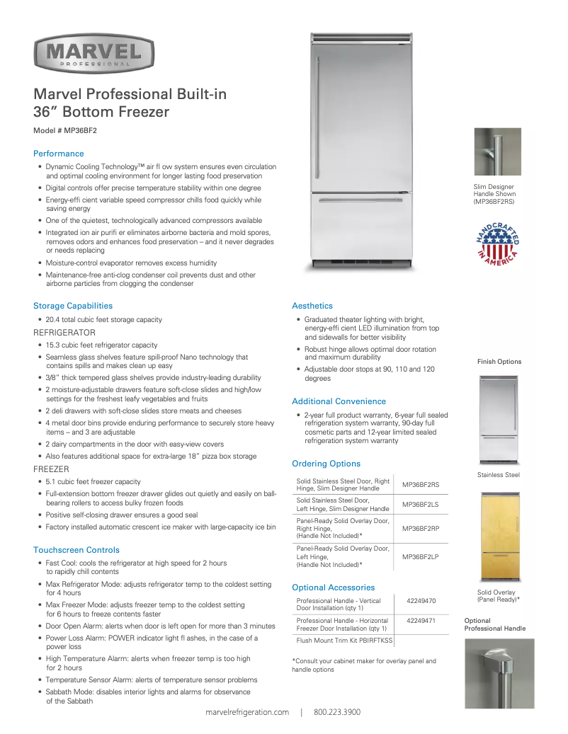 Image de la première page du manuel de l'appareil MP36BF2L