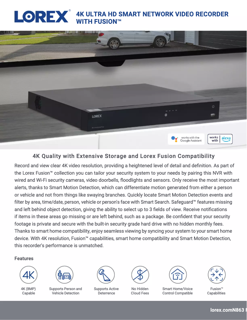 Image de la première page du manuel de l'appareil N863A64B