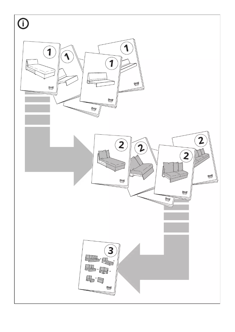 Page 1 de la notice Instructions / montage Ikea GRONLID