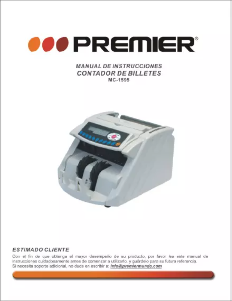 Page 1 de la notice Manuel utilisateur Premier MC-1595