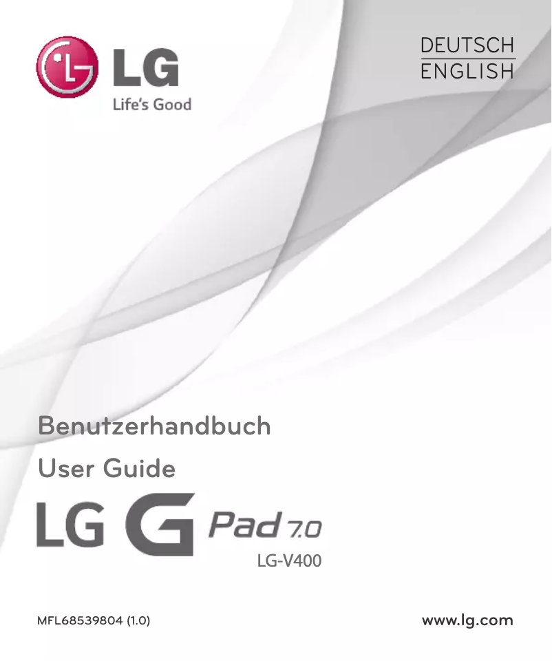 Image de la première page du manuel de l'appareil G Pad 7