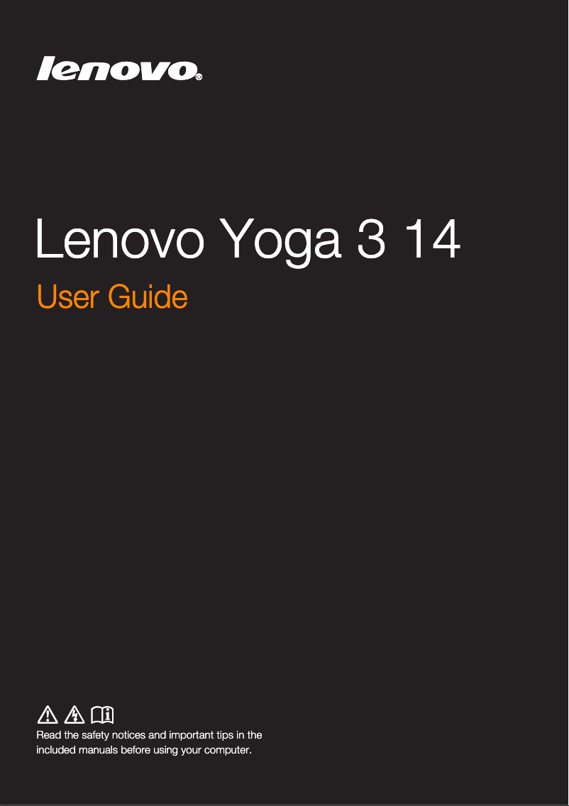 Página 1 del manual Manual de usuario Lenovo Yoga 3